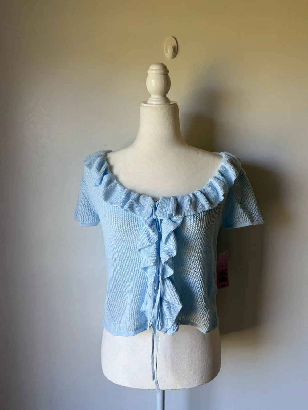 Wild Fable Ruffle Tie Cardigan - Picture 2 of 6